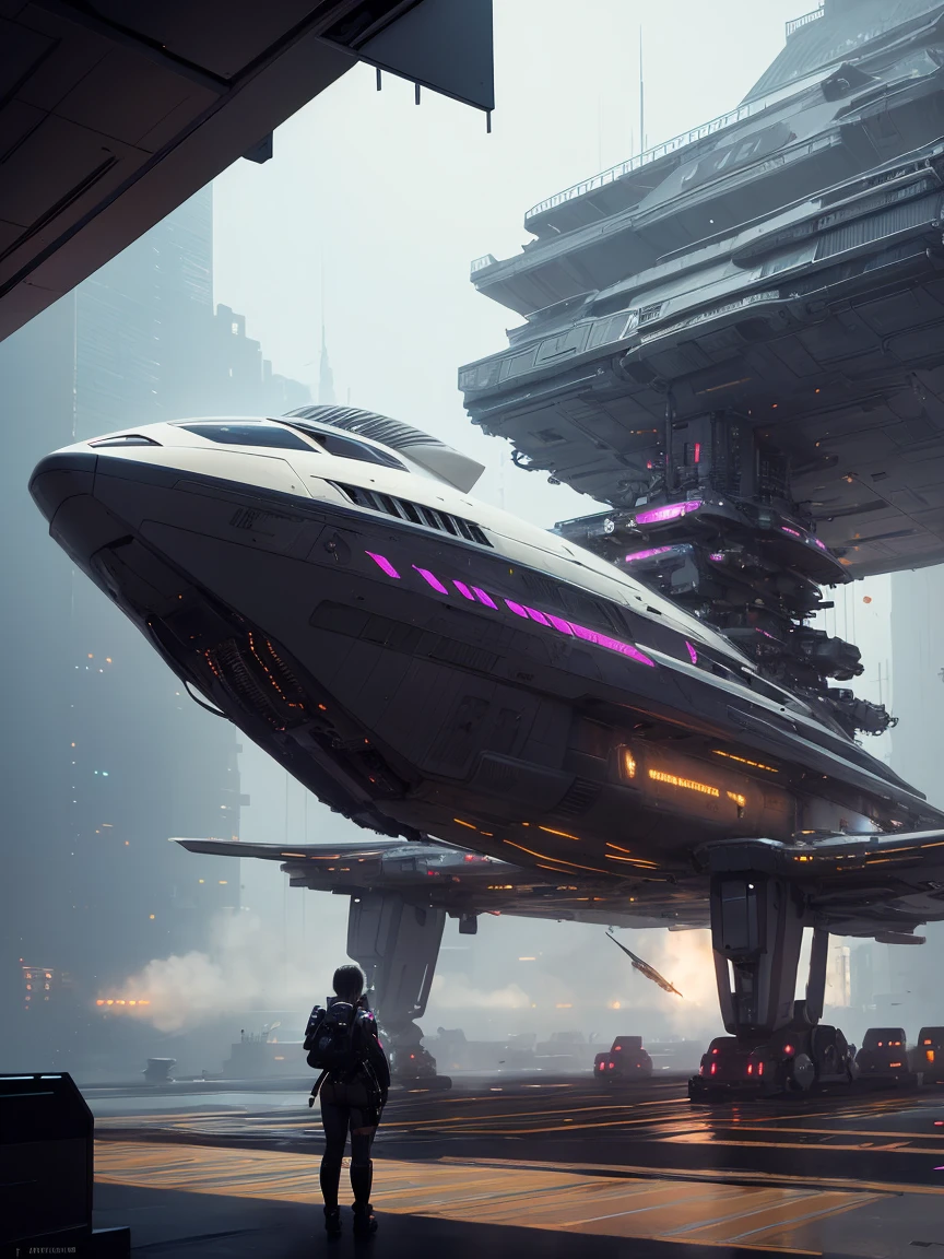 pоster, gIRL ANIME_ Perfect Face, Pretty Features, Spaceship Interior, Wadim Kashin, James Gurney, INK, Splash Art", Royo, Sharp Focus, Emitting Diodes, Smoke, Artillery, Sparks, Racks, SYSTEM Unit, Motherboard, by Pascal Blanche Rutkowski Repin Artstation Hyperrealism Painting Concept ART of Detailed Character Design Matte Painting, 4K Resolution Blade Runner, Mysterious