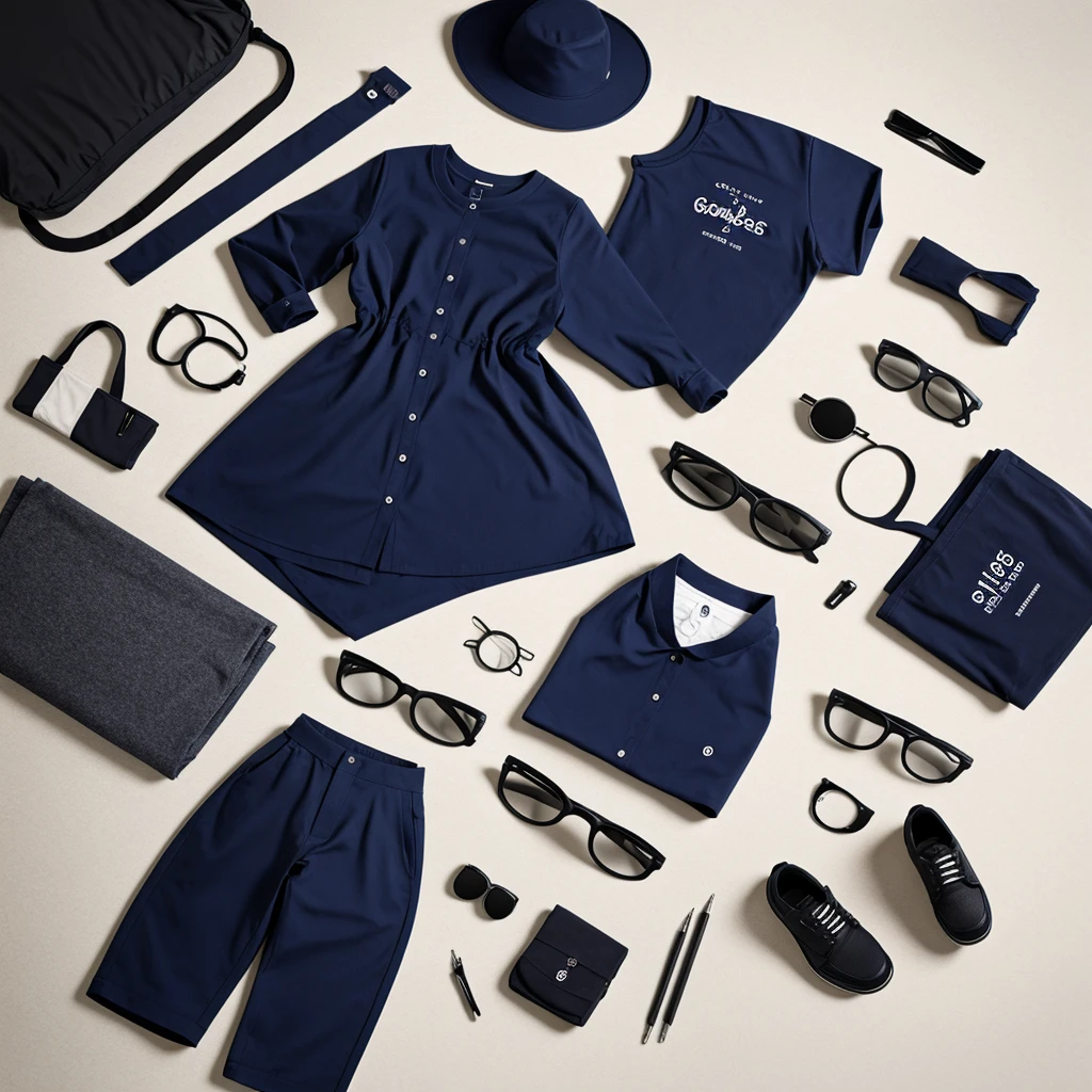 Create visual identity for a clothing brand called GOWBESS