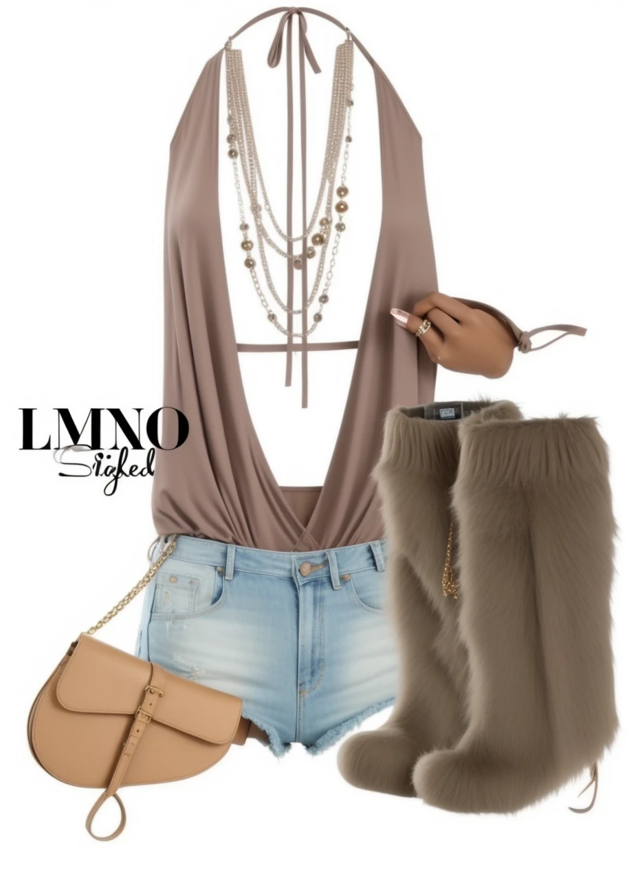 A female Supermodel wearing this outfit