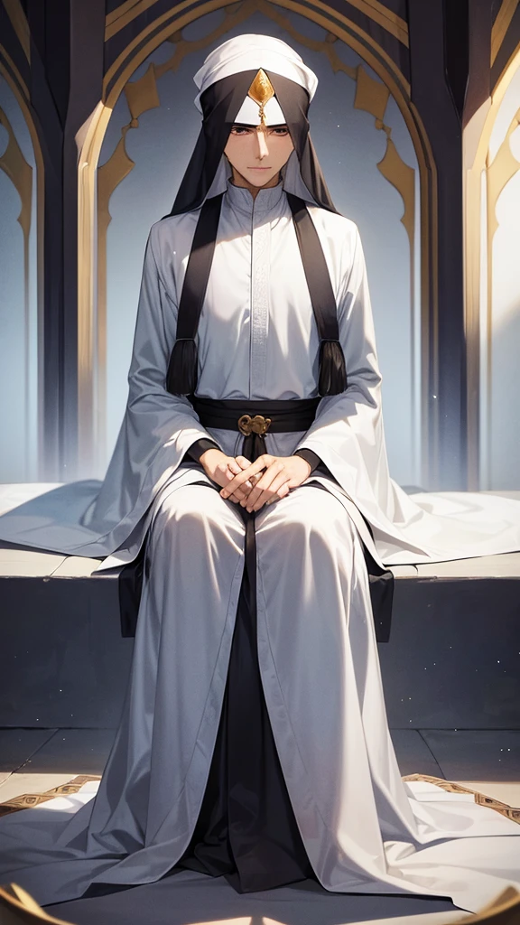 A wise sheikh with extensive knowledge of history and mythology. Calm, contemplative, and always offering 