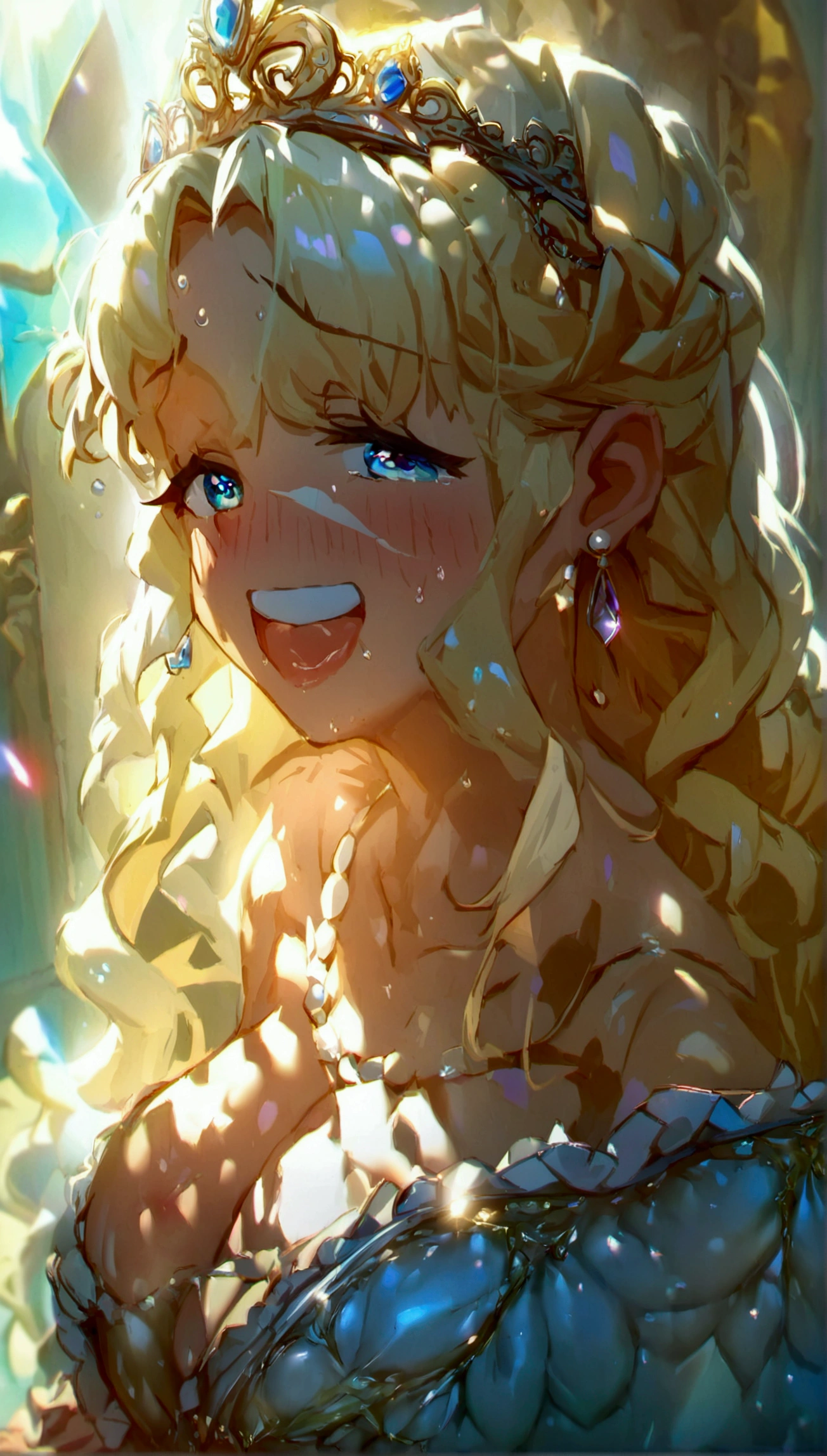 anime. 1 Girl. Cute girl. Princess. Pregnant. Disabled person. Blonde. Long hair. Wavy hair. Blue eyes. Beautiful eyes. Beautiful eyes. Expressive eyes. Ideal face. beautiful nose. 16 years. Medium breasts. Beautiful breasts. Urinary incontinence. Wants to pee. I need to pee. A strong, desperate urge to pee. Hands on crotch. He squeezes his crotch tightly. Rubs the crotch. She peed herself. Urine
flows down your thighs. Ideal anatomical body. Beautiful long legs. Diadem. Neat earrings. Pearl necklace. Luxurious white dress. Victorian style dress. White gloves. Heeled shoes. Wheelchair. Sits in a wheelchair. Full height.
The Royal Castle. Royal Garden. Beautiful character design. Shiny skin. Full body. NSFW. Official art. Extremely detailed CG Unity 8k wallpaper. Ideal lighting. Ultra high resolution 4K. Super detailed 8K resolution. A high resolution. Masterpiece. Best quality.