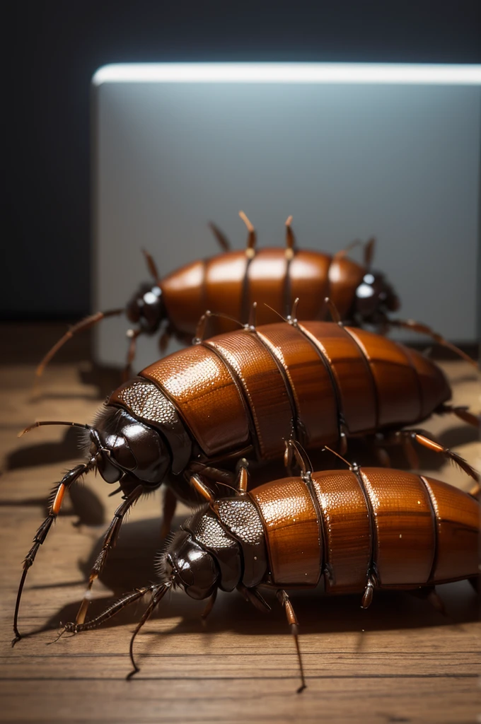 Create a cockroach photo in the background