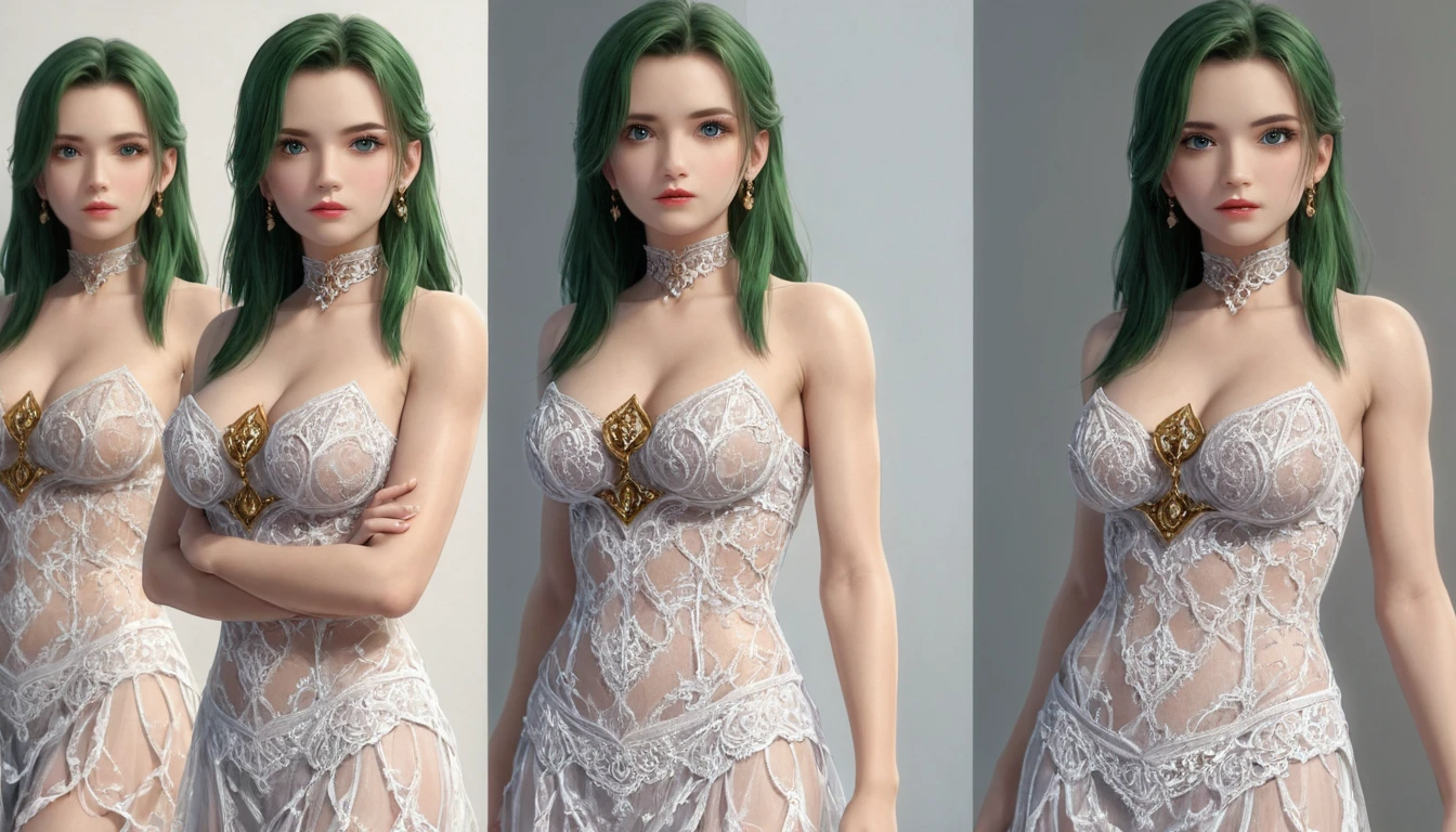 butt), (bedroom), (Sexy Girls), masterpiece, best quality, 1 girl, Bangs, blush, Chest, clavicle, Eyebrows visible through hair, (Gradient green hair), Jewelry, Long hair, Looking at the audience, Bright Eyes, ring, (solitary), illustration, fashionable, miss, Strike a pose, background, element, confident, Express, Accessories, majestic, striking, key point, Dynamic poses, ((plump)), (Fishnet stockings))Woman in transparent dress,Viewer,(((Full breasts, Keeley University))),Slim waist,(Navel exposed,Bare waist), Long hair, extreme detailed details, Detailed fantasy art, Stunning character art, Beautiful and exquisite character art, Beautiful transparent dress, Very detailed, Large Breasts,饱满Chest,Golden ratio figure,Perfect body,Ultra wide-angle shooting,Full body shot,Body close-up,Full body shot,Wearing a pleated tulle skirt,柔和动漫illustration, 柔和的深色background,Fujifilm XT3 Clear focus, f 5.6, High Detail, Clear focus, Dramatic, (Wearing openwork clothing), (Looking at the audience:1.8), (Natural light), (Tempting)translucent, Good velvet quality, Compared, Divine Light,, Silver hair, 天空background, Absolute Strength,Female angels,Girl in sexy silk,,Large Breasts,饱满Chest,Golden ratio figure,Perfect body,Ultra wide-angle shooting,Full body shot,Body close-up,Full body shot, Wearing a tulle dress, Model shooting style, Large Breasts,饱满Chest,Golden ratio figure,Perfect body,(Extremely detailed CG 8k wallpaper unit), The most beautiful artistic photos in the world, , 8K Ultra HD, ) on the beach,Lazy gesture,Charming and seductive expression,best quality,masterpiece,Ultra-high resolution,(Practical:1.4),original photo,Ultra-high resolution