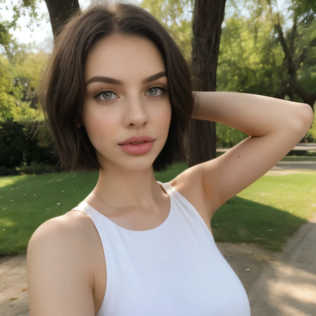 (tween glamour model), close up, face focus, natural light, tomboy, skinny, thin, slim, lean, slender, nubile, posing for picture, (short pixie cut hair), blonde hair, pale white skin, blueeyes, natural lighting, thin waist, armpits, fat lower lip, huge bimbo lips, (thick lips), young, youthful, teen, teenager, classy dress 