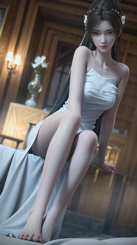 White clothes,White pleated clothes