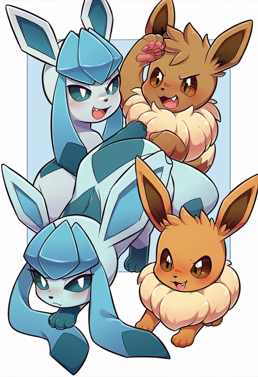 Glaceon, Beautiful Art Style, Am Strand liegend, Vagina zeigend, creampied, big boobs, cum in Pussy