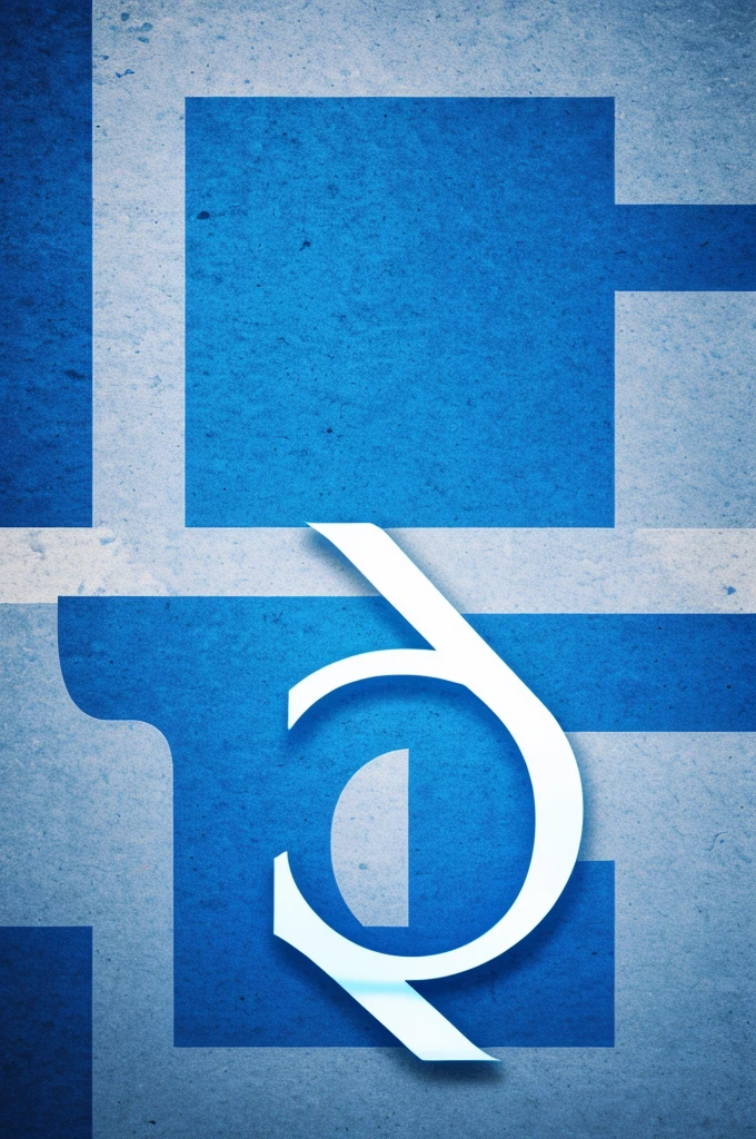 A blue flag with light blue and the logo  The letters K P S S are arranged in a row on the flag 