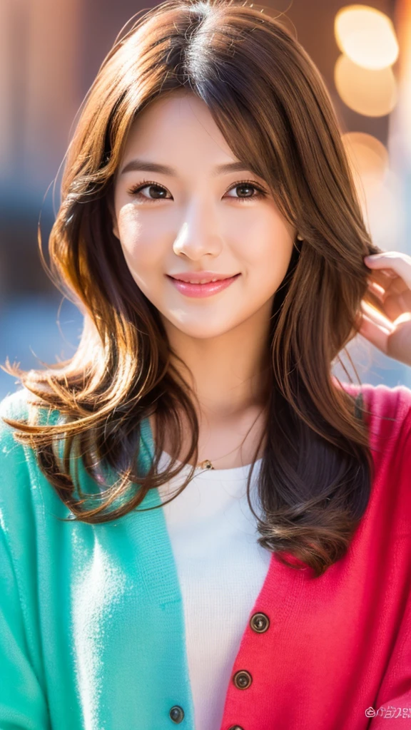 (The best beautiful actress), (Age is 29 years old), highest quality,4K,8k,High resolution,masterpiece:1.2,Very detailed,Physically Based Rendering,(cute,Adorable,Charm) boy,Beautiful fine details,Beautiful lip detail,Long eyelashes,(Shiny,Shiny) Hair length is random,stylish 髪cut,(stylish,fashionable) Clothes,(have confidence,Happy) expression,Relaxed posture,Fun Background,Portraiture,Vibrant colors,Warm tones,Soft lighting