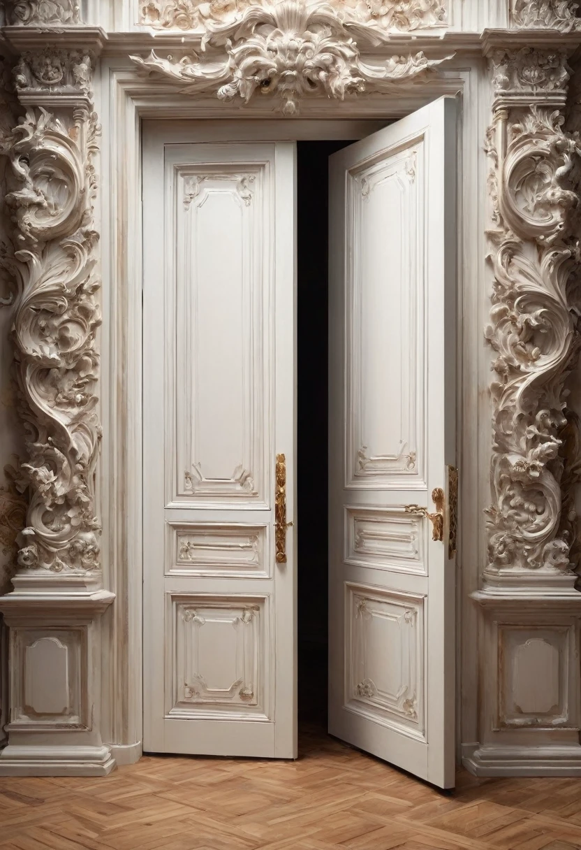 (best quality, super fine, 16k, incredibly absurdres, extremely detailed, 2.5D, delicate and dynamic, three-dimensional effect expressed by light and shade, highres, 8k, masterpiece, immersive atmosphere, film grain)
(Frontal image of a undetailed white door, white door, undetailed door, no details in the center: 1.5) (Frame around the door, paintings in the wall around, details around, detailed wall, detailed environment, fine detail, optial illusion, complex, hand draw, 3D painting, reality, fantasy art, enhance, intricate, sharp, best quality, masterpiece, Representative work, official art, Professional, 8k, based on the following poem: The damned are geniuses, cruel geniuses, and poor me: so infinite and so little, so aware of my end before the beginning of the other and their bad genius. Geniuses without twins, neither brothers nor me. They are hoarse with wisdom as their health is bad. And the much that I live does not reach its end. Such geniuses are many but few groan like this. In their germs, there is as much stupidity and their germs are so deadly and foolish, but (they did not come to be and) they did not defeat me.)