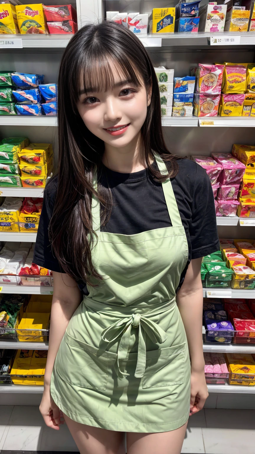 (Highly detailed CG Unity 8k wallpaper)、(masterpiece)、(Highest quality)、(Super detailed)、(Best illustrations)、(Best Shadow)、Ultra-high resolution、(Real、Photorealistic:1.2)、(Kyoko Otonashi:1.4)、(Long hair with bangs that fall on the forehead:1.4)、(Large :1.4)、((Pink long sleeve shirt:1.2))、((Ypron:1.2))、(The apron has a small chick mark on it.:1.2)、(Cleaning with a detailed bamboo broom:1.2)、In the background is an old wooden apartment building。The posture is relaxed、Natural posture while holding a broom、Using lighting and shadows、Emphasizing three-dimensionality and realism、Please express natural light reflection、Puffy eyes、Clop、Cloudy soft light、(Upper Body:1.4)