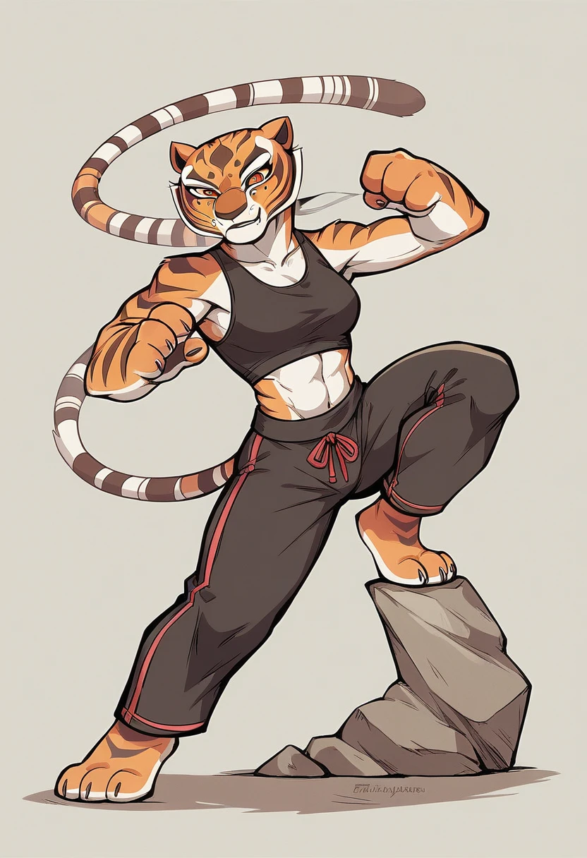Kung Fu Panda, Master Tigress, Pose, Yoga