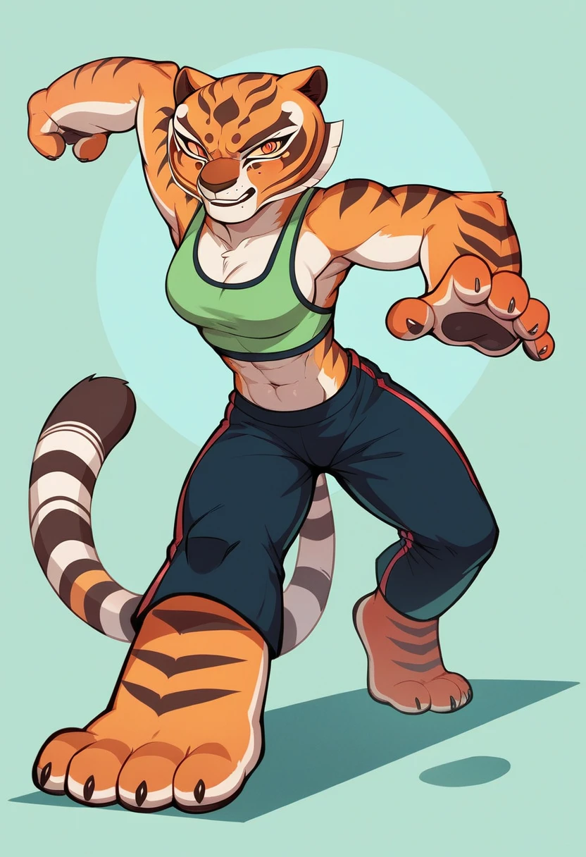 Kung Fu Panda, Master Tigress, Pose, Yoga