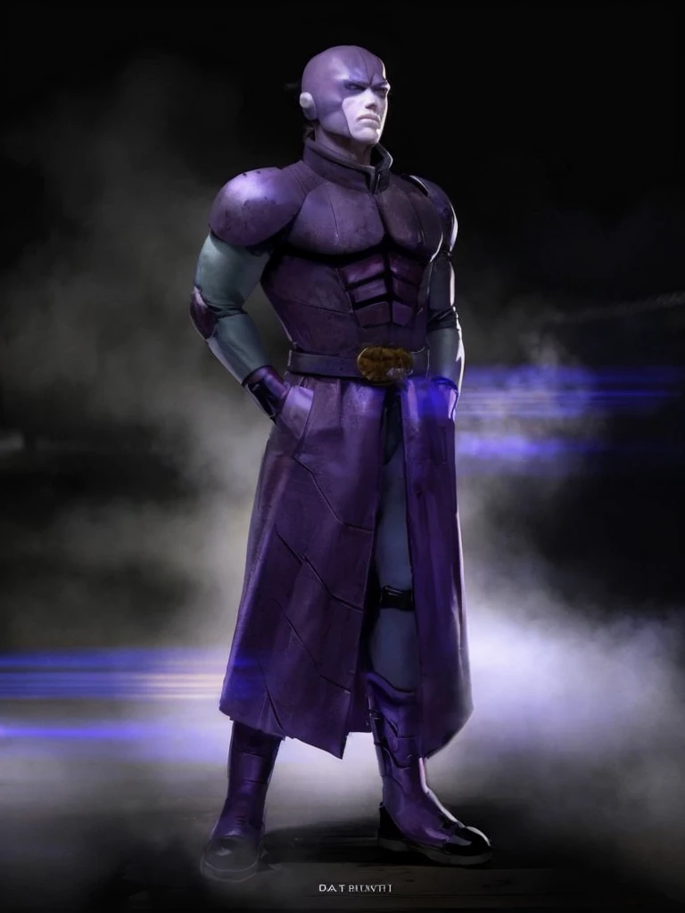 A hyper-realistic full HD image of the character in the image , in battle position and in the background an old Japanese house