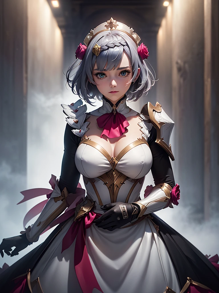 [Noelledef]:1.5,((Masterpiece,of the highest quality,Detailed images,Beautiful images))1.4(noel images、by bob、mondstadt、The wind blowandoble, Overall bright lighting、backlight、A fantastic atmosphere、thick fog)1.1(Beautiful body lines、beautiful neckline) colors RGB 


