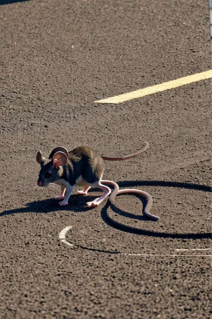 mouse crossing a goal animated