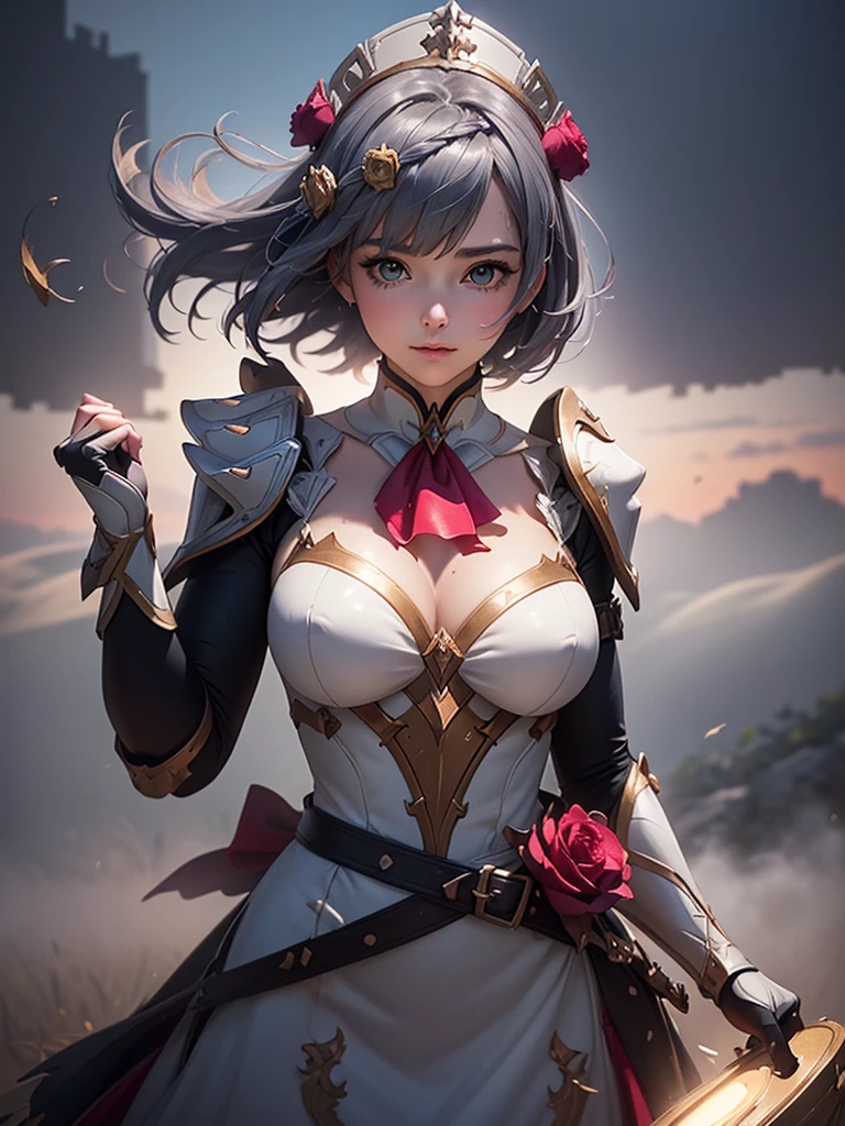 [Noelledef]:1.5,((Masterpiece,of the highest quality,Detailed images,Beautiful images))1.4(noel images、by bob、mondstadt、The wind blowandoble, Overall bright lighting、backlight、A fantastic atmosphere、thick fog)1.1(Beautiful body lines、beautiful neckline)


