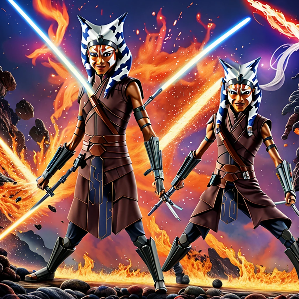 Ahsoka Seth ninja Background explosion