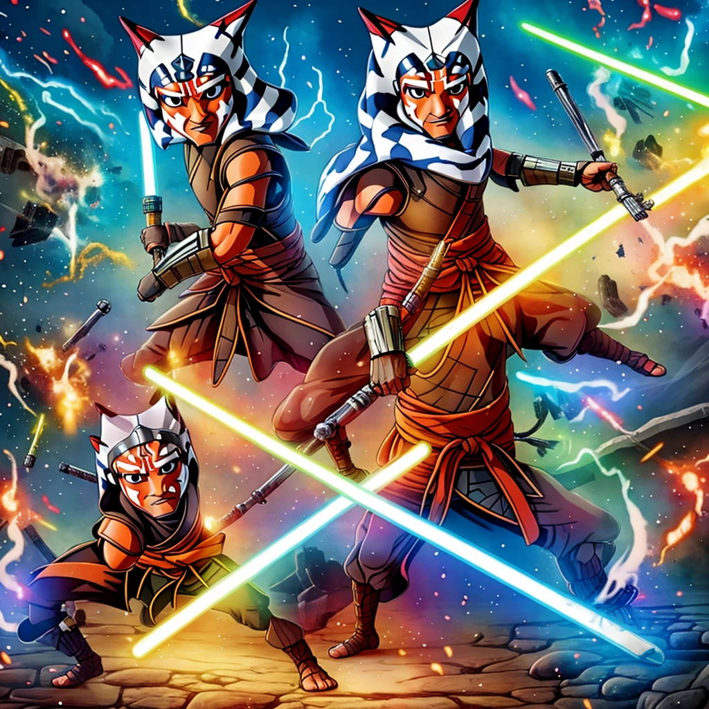 Ahsoka Seth ninja Background explosion