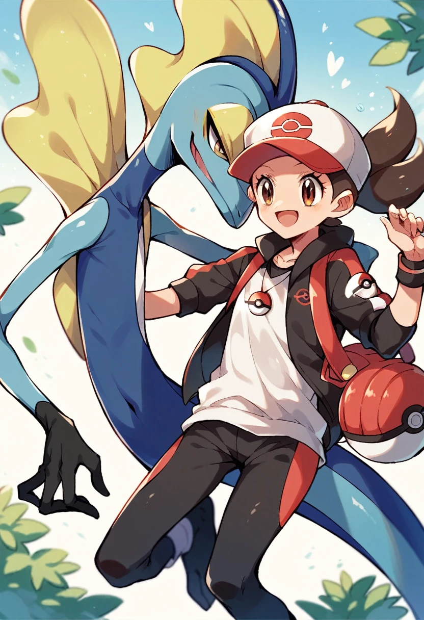 score_9, score_8_up, score_7_up, Pokemon, pokemon trainer, Inteleon, cute, kawai.
