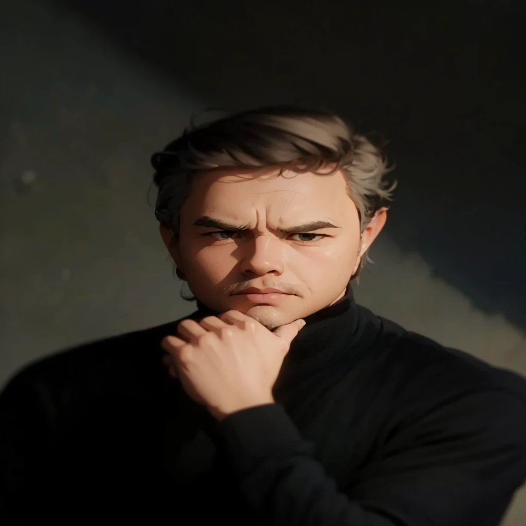 Create a high-quality anime-style image featuring a man standing on a rocky cliff by the sea. The man has white hair, a beard, and is wearing round glasses. He is dressed in a white shirt, beige pants rolled up at the ankles, and white sneakers. His posture is relaxed, with his hands in his pockets, gazing thoughtfully into the distance.
The background consists of a clear blue sky filled with fluffy, white clouds. Below the cliff, there is a calm sea with boats and a small coastal village nestled at the foot of green, mountainous terrain. The scene captures a peaceful, reflective moment, with vibrant colors and detailed shading to emphasize the tranquil and contemplative atmosphere.
