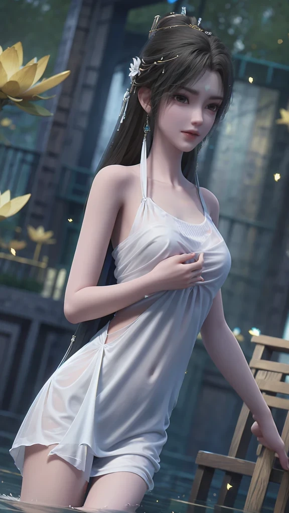 White clothes,White pleated clothes