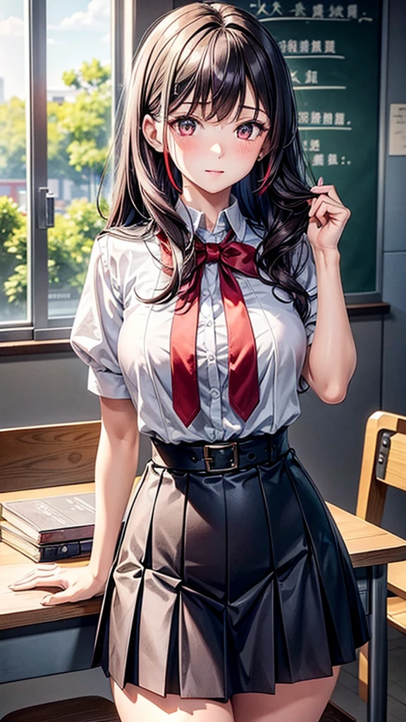 (masterpiece:1.2, top quality), (actual, photoactual:1.4), Beautiful illustration,
looking at the audience, whole body, Front view:0.6,
1 girl, Japanese, high School girl, (long hair:1.5), blow dry hair, (half, halfdo), Bangs, hair between eyes, big breasts:0.8,
beautiful hair, pretty face, Beautiful and delicate eyes, Beautifulcollarbone, beautiful body, beautiful , beautiful thighs, beautiful legs, beautiful fingers,
(Beautiful scenery), , School,
((Collared short-sleeved shirt, White shirt, School uniform, Gray plaid pleated skirt, Blue plaid bow tie)), White,
(permanent, , lift up skirt, Grab the hem of the skirt, Put your hands on your chest, Hand clamped in),
blush, ,masterpiece, best quality, shaved_pussy, yuri, 2girls, pussy_juice, undressing,