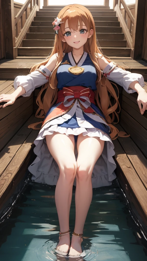 Masterpiece, Best Quality, high resolution, 1 girl, Honoka, miko, Fall as well, session, sanctuary, SMILE