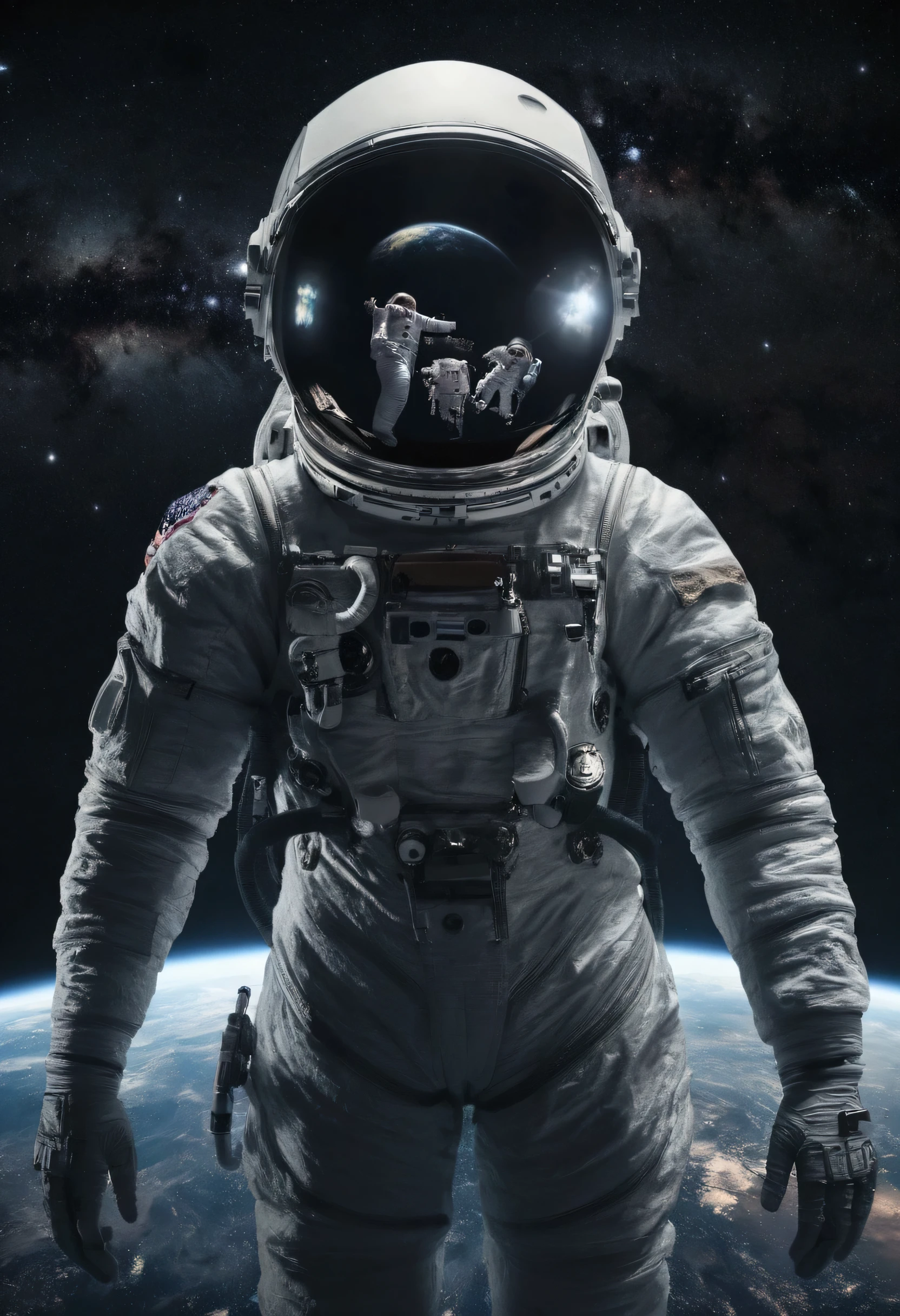 astronaut in space suit standing in front of the earth, astronaut in space, astronaut lost in liminal space, an astronaut in space, astronaut, Perfectly compatible space, portrait of an astronaut, creepy astronaut, detailed astronaut, Space suit, portrait of astronaut, astronaut floating in space, an astronaut, astronaut, portrait of an ai astronaut, an astronaut floating in space