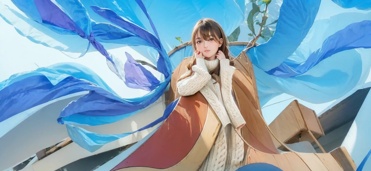 pureerosface_v1:0.3, best quality, photorealistic, 8k, high res, full color, 1girl, woman, 20 years old woman, (closed mouth:1.43), (skindentation), (portrait:0.6), trees, park bench, daylight, ((park background:1.52)), full color, ((necksweater:1.68)), looking at viewer:1.8, (1girl eyes looking at viewer:1.55), (medium-length hair, brownhair, partedbangs:1.45), (bokeh), 