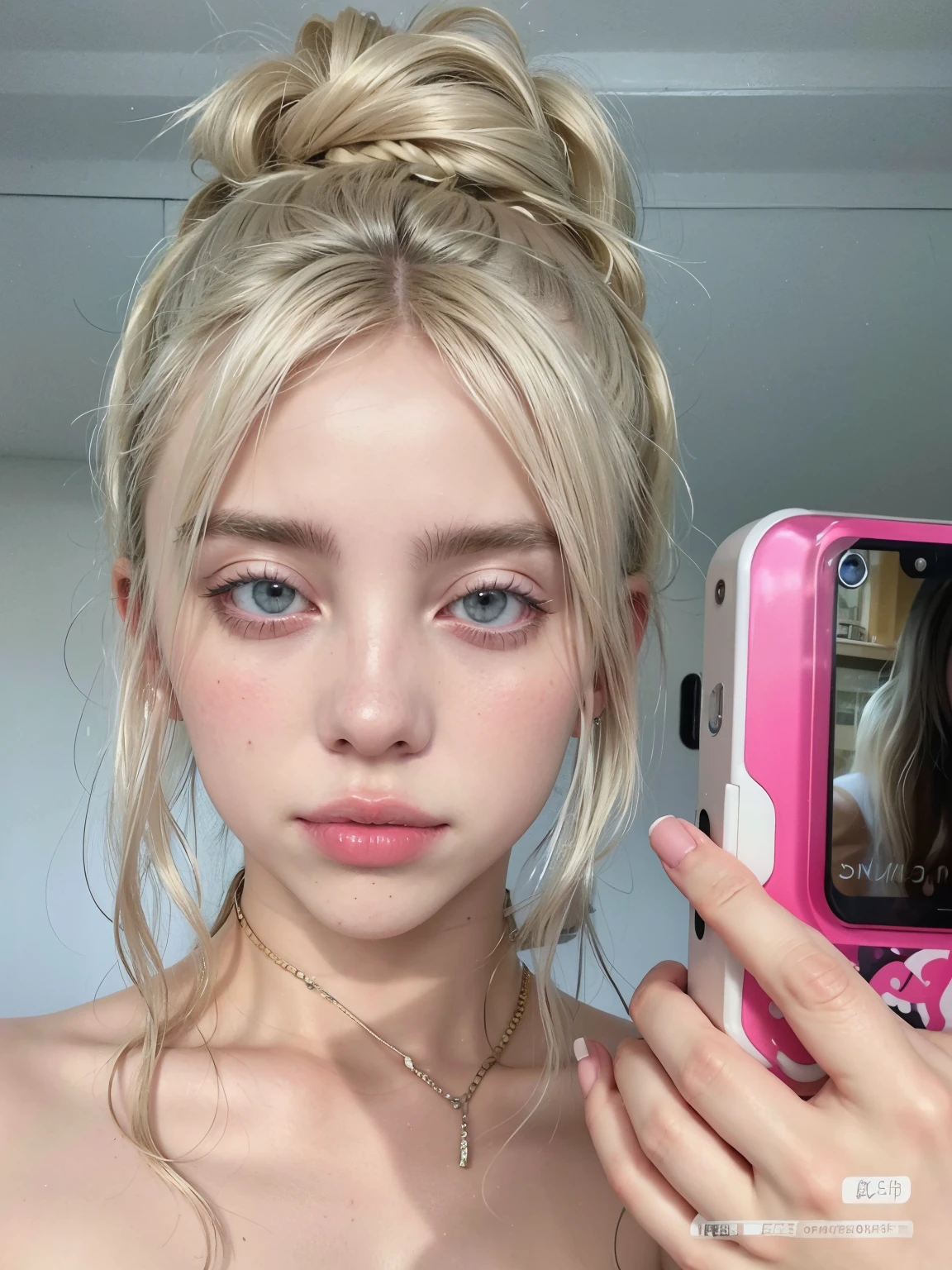 blonde woman with long hair and piercings posing for a photo, with white long hair, with long white hair, perfect white haired girl, ava max, tifa lockhart with white hair, pale porcelain white skin, anime girl in real life, with white hair, extremely light blonde hair, very light blonde hair, with long blonde hair, her hair is white
