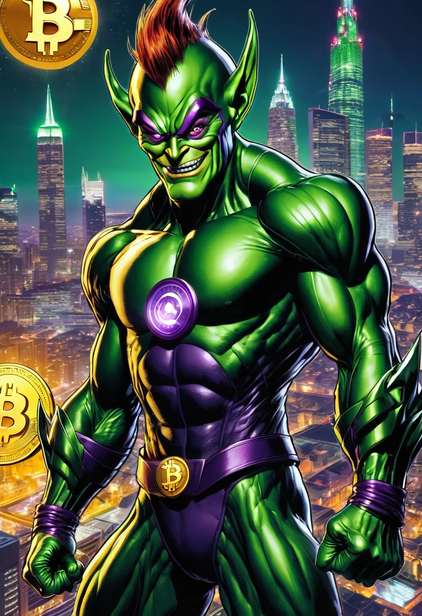 Green goblin has bitcoin