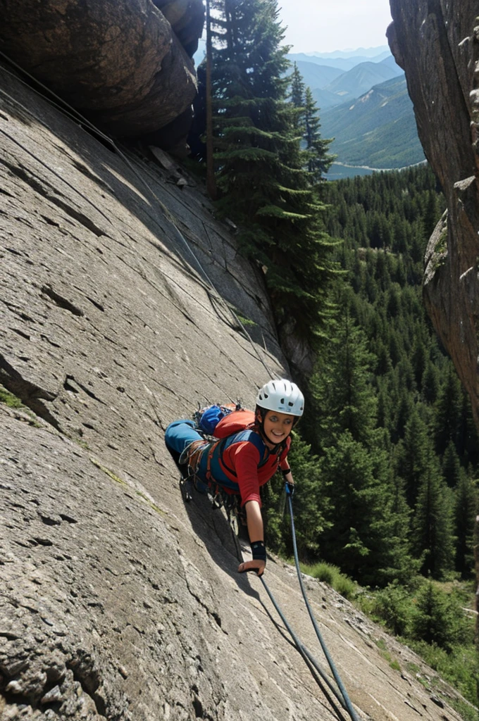climbing the mountain
