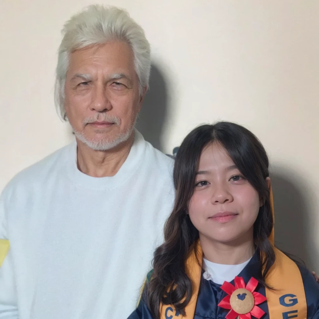 Graduation family portrait