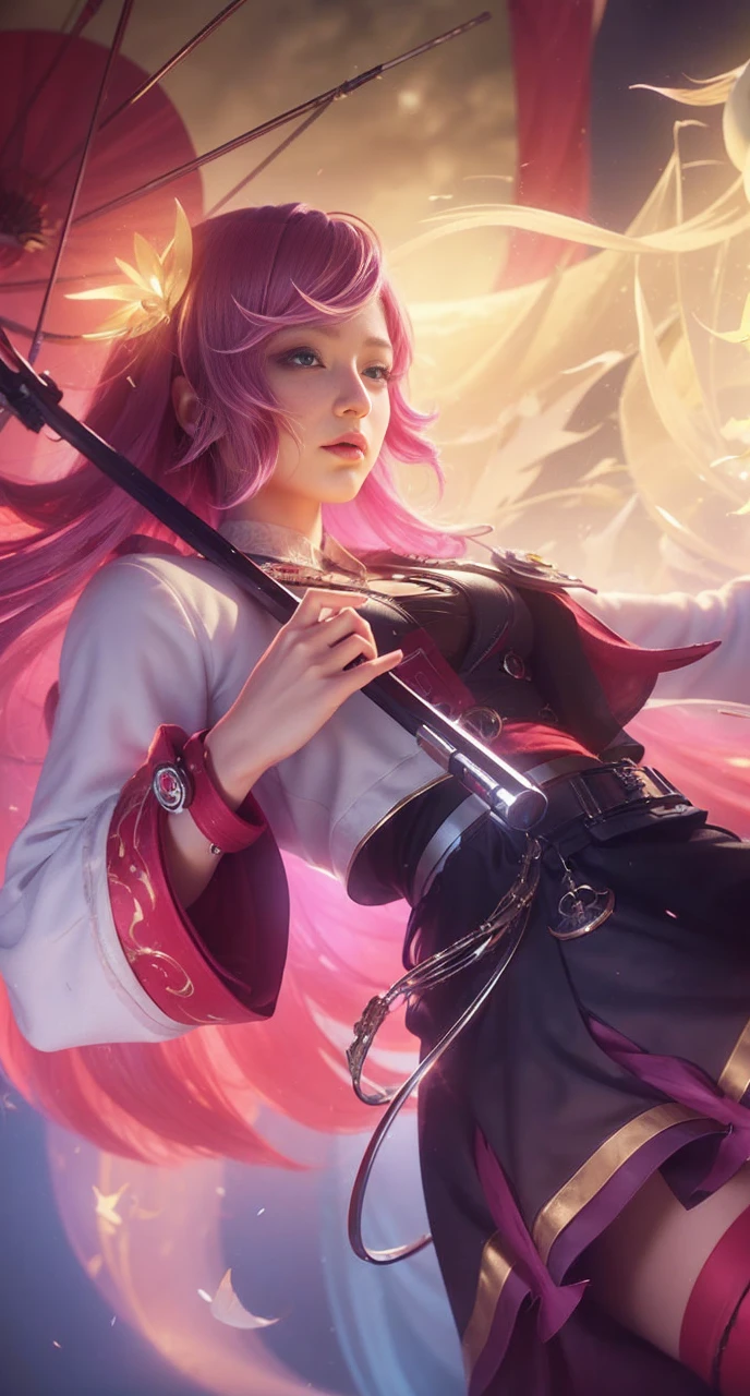 (high quality), (masterpiece), (detailed), 8K, Hyper-realistic portrayal of a futuristic (1girl1.2), Japanese character. Meticulous details bring the character to life in this visually stunning composition, showcasing the seamless blend of tradition and innovation. Trending on Artstation.