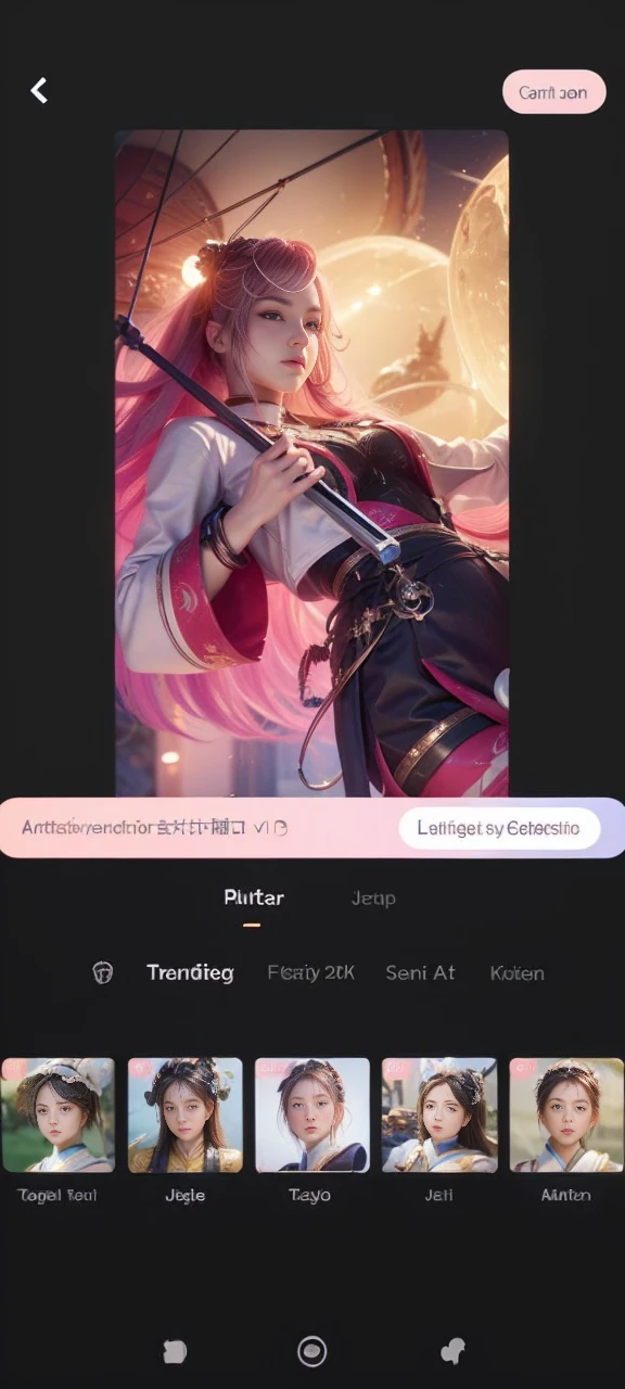 (high quality), (masterpiece), (detailed), 8K, Hyper-realistic portrayal of a futuristic (1girl1.2), Japanese character. Meticulous details bring the character to life in this visually stunning composition, showcasing the seamless blend of tradition and innovation. Trending on Artstation.Fokus eyes.