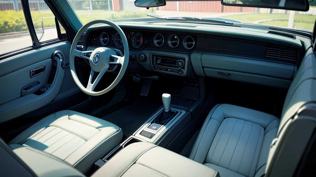 old car interior 
