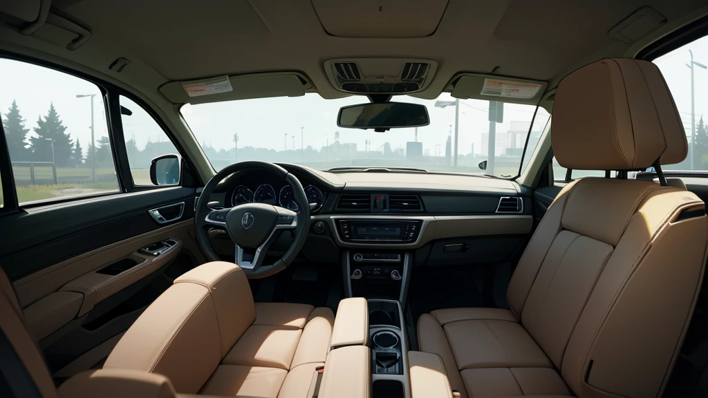 car interior during the zombie apocalypse