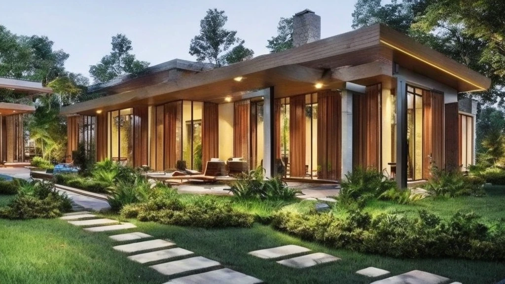 beautiful house on a forest path, cottage, Brick house, house in the florest, Lush Environment, cabine, peaceful masonry mansion, outer, tranquil atmosphere, graffiti