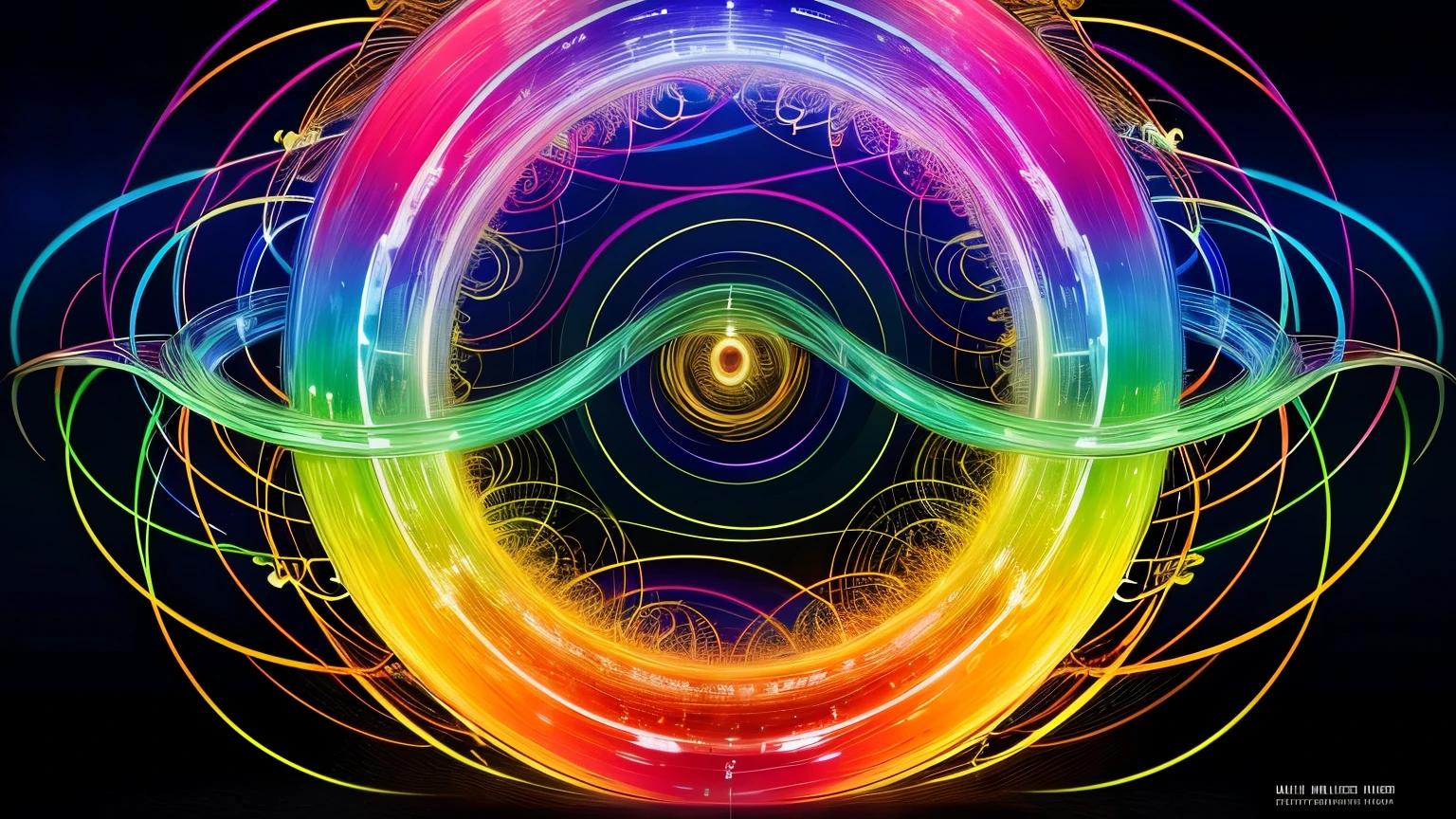((best quality)), ((masterpiece)), (detailed), Abstract representation of energy changes, with swirling light patterns and vibrant colors, symbolizing emotional shifts and enhanced intuition