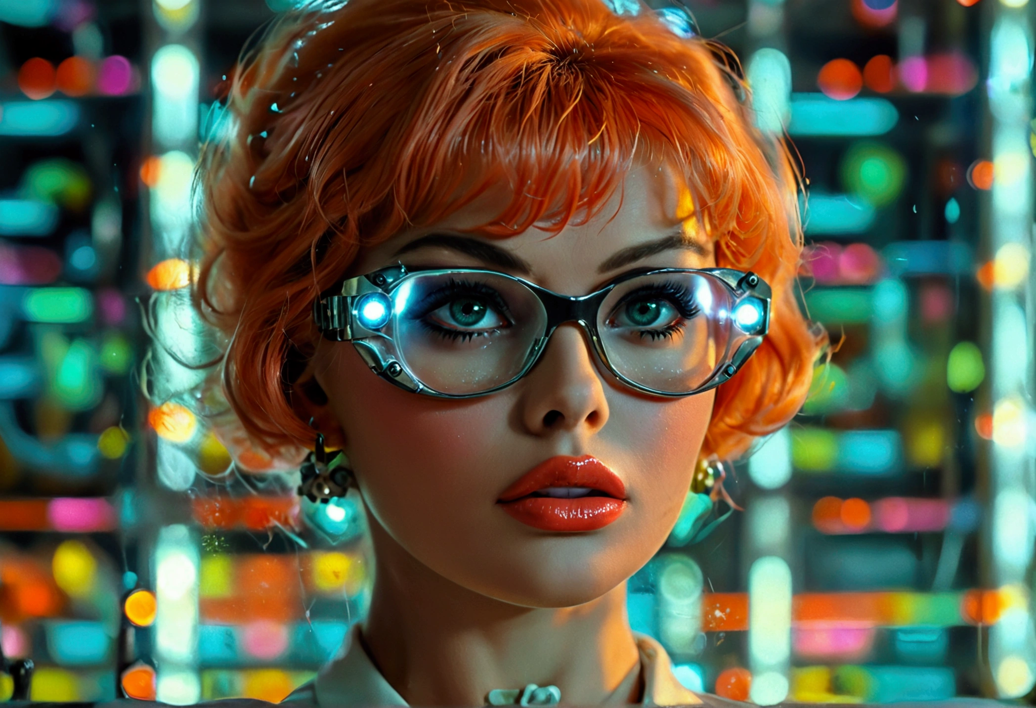 a young and vibrant jayne mansfield, beautiful detailed eyes,beautiful detailed lips,extremely detailed eyes and face,longeyelashes,sexy sci-fi scientist,damsel in distress,recoiling from a terrible monster,science lab,1960s sci-fi cinema,best quality,4k,8k,highres,masterpiece:1.2,ultra-detailed,realistic,photorealistic,photo-realistic:1.37,HDR,UHD,studio lighting,ultra-fine painting,sharp focus,physically-based rendering,extreme detail description,professional,vivid colors,bokeh