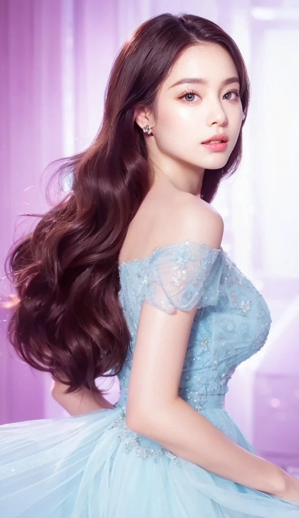 Hair Blondie, palide skin