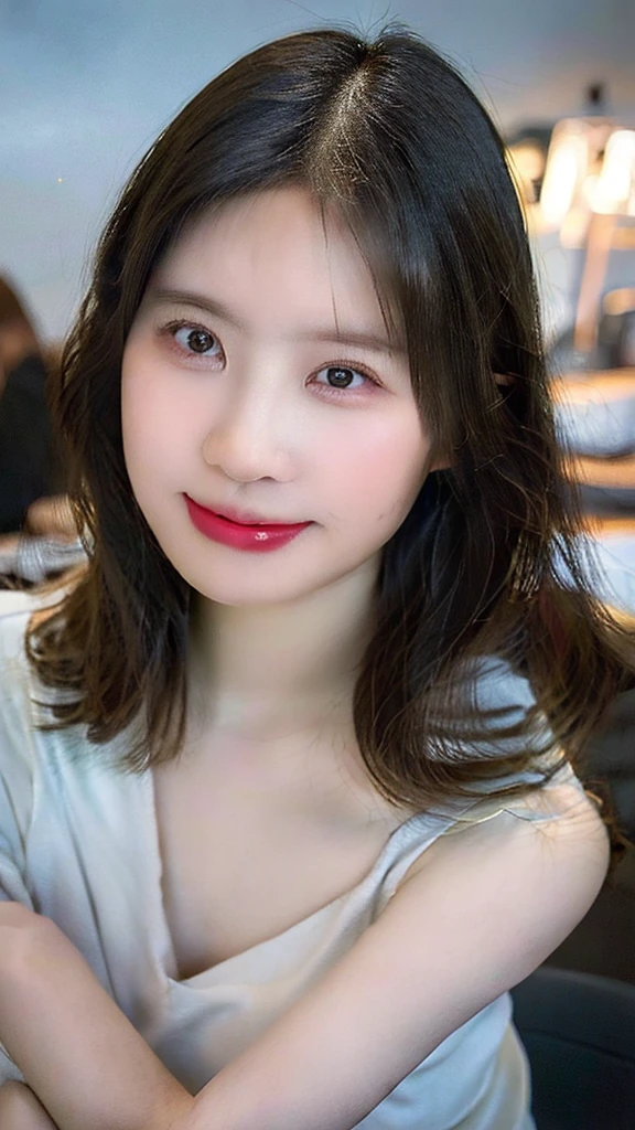 Selfie、Light clothing、Laughing、bed、Kneeling、Very short hair、short、ベリーshortカット、Highest quality, figure, Super detailed, In detail, High resolution, 8k wallpaper, Perfect dynamic composition, Beautiful attention to detail, dress,Medium Hair, Small breasts、Natural color lip, Random sexy poses,smile,24-years-old