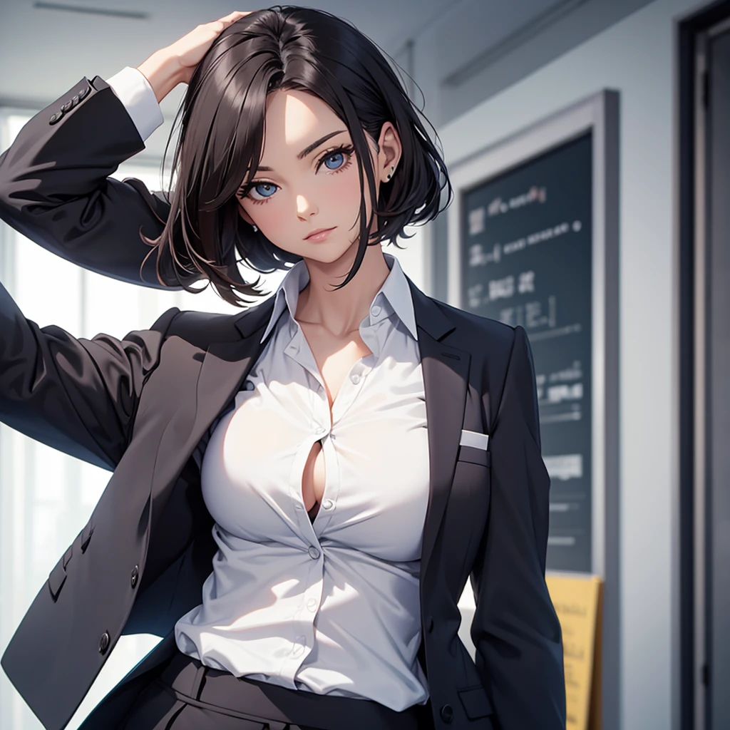 Adult woman in suit
