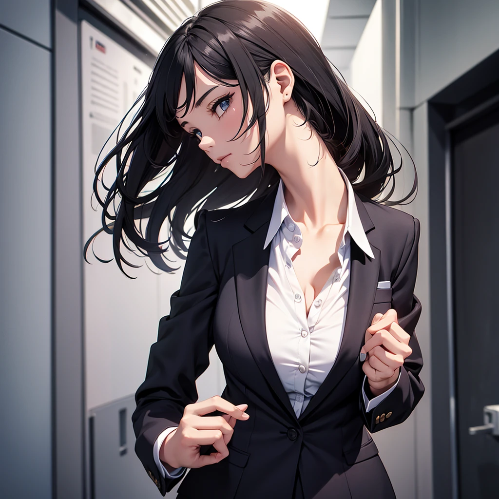 Adult woman in suit