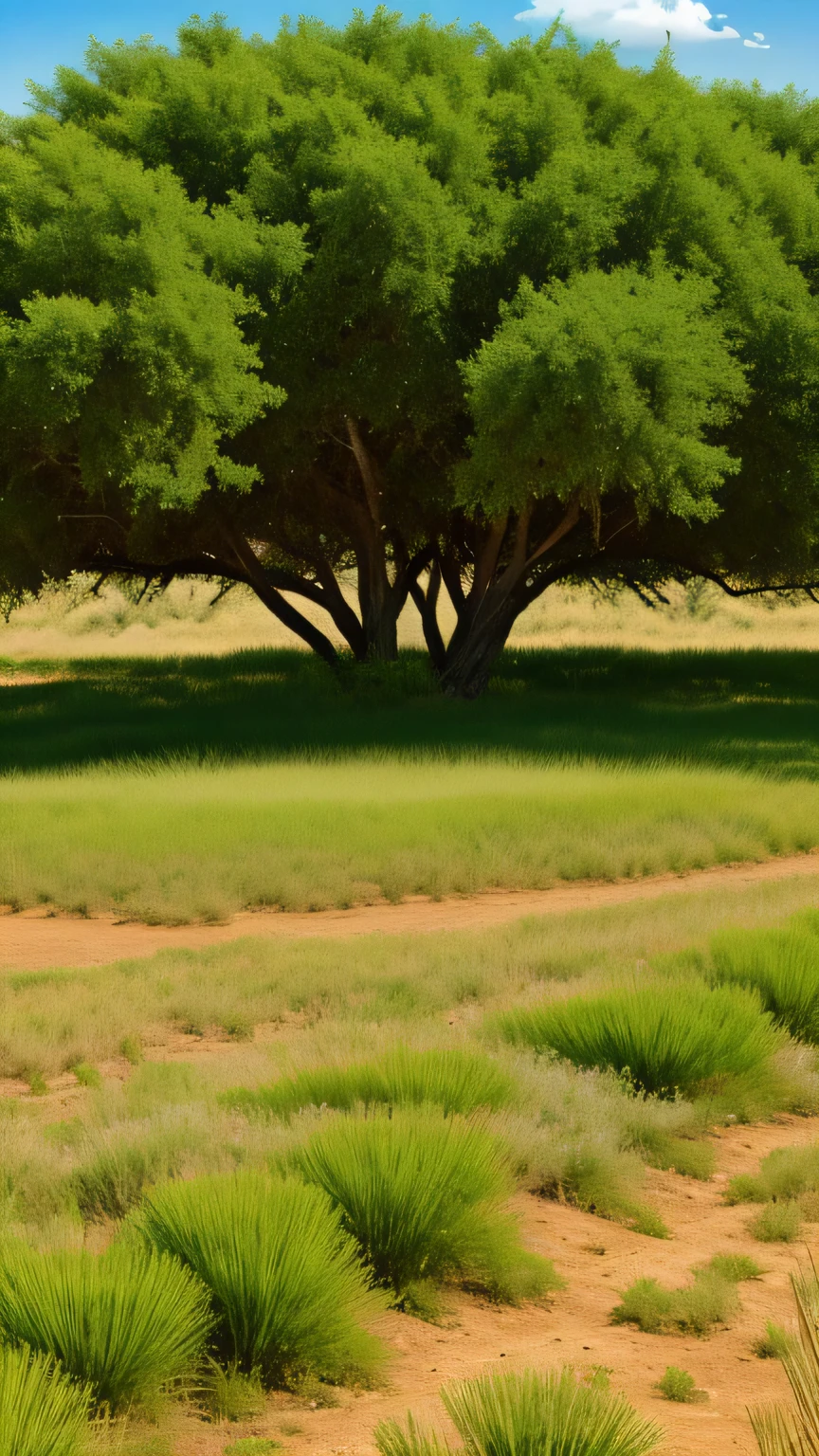 A vast ranch.
(High resolution). (3D image). (Live-action)