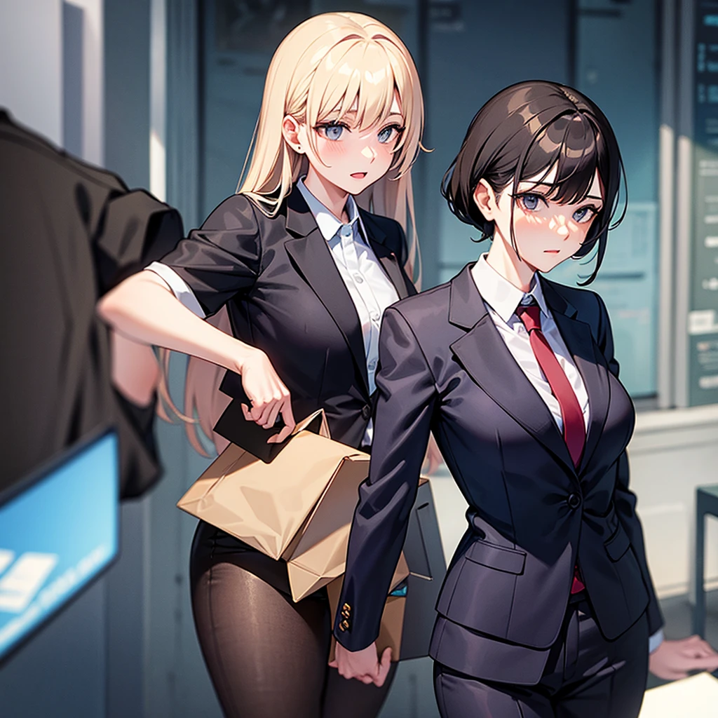 Adult woman in suit