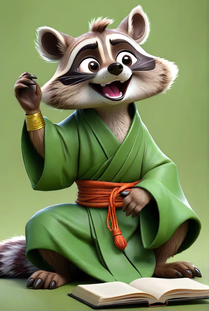 This same raccoon crying