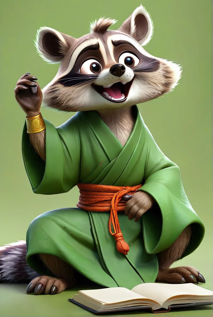 This same raccoon crying