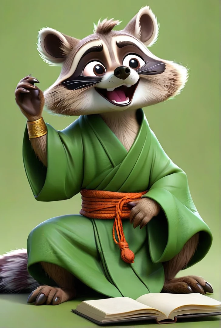 This same raccoon crying