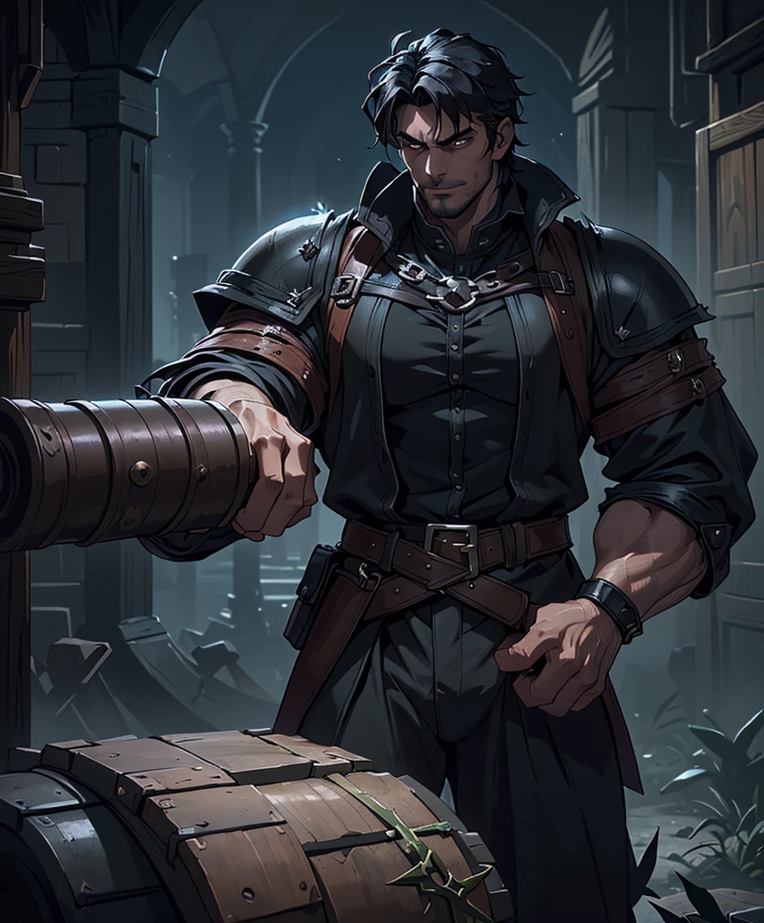 (((Single character image.))) (((1boy))) (((Dressed in medieval fantasy attire.))) (((Generate a darkly handsome male character for a fantasy setting.))) (((Appears to be 20 years old with youthful looks.))) (((Dark and sinister background at night.))) (((Strong baramanga elements.))) (((Alpha male))) (((Solo character image.))) (((Generate a single character image.))) (((Extremely sexually attractive.))) Dark fantasy art, (((Dark, night time background.))) (((Strong elements of dark medieval fantasy.))) (((Sexy and handsome male.))) (((This is an urban explorer in a dark fantasy realm.))) Night background. Dark. Eerie. Dark fantasy art highly detailed, volumetric light, artstation, strong erotic overtones, dressed in a puffy shirt and pirate vest flirty, best quality:1.0,hyperealistic:1.0,photorealistic:1.0,madly detailed CG unity 8k wallpaper:1.0,masterpiece:1.3,madly detailed photo:1.2, hyper-realistic lifelike texture:1.4, picture-perfect:1.0,8k, HQ,best quality:1.0,
